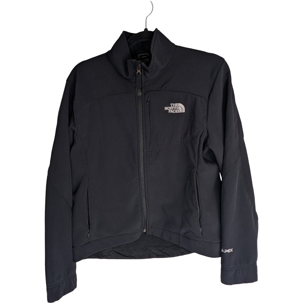 The North Face Apex Bionic Jacket Womens Medium Black Softshell Windproof ANC4